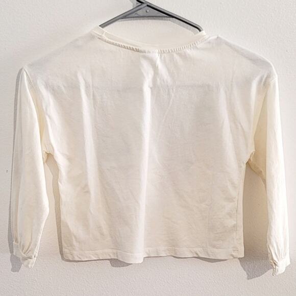 Zara Sequin Graphic Manhattan New York Long Sleeve Tee 6 *READ* - Picture 3 of 6